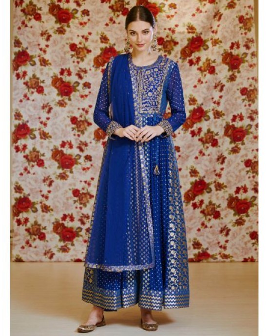 Anarkalis blue