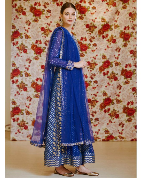 Anarkalis blue
