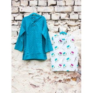 Kurta Set Phulkari Fish - Maroon